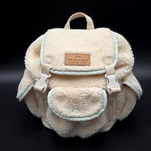 Doughnut Lighthouse Fluffy Series Backpack/Crossbody Bag Ivory